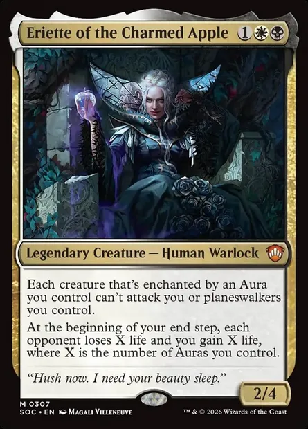 Eriette de la pomme enchantée, carte Magic SOC 307 — extension Secrets of Strixhaven Commander