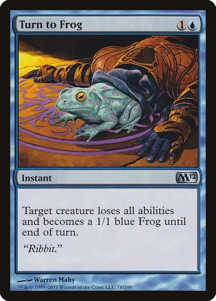 Turn to Frog, Magic card M12 78 — Magic 2012 set