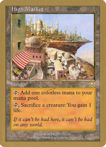 High Market, Magic card WC00 nl320b — World Championship Decks 2000 set