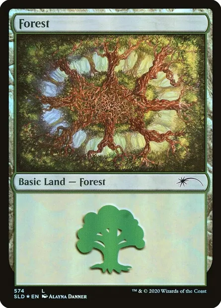 Forest, Magic card SLD 574 — Secret Lair Drop set