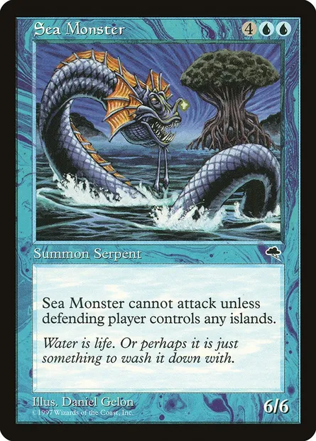 Sea Monster, Magic card TMP 85 — Tempest set