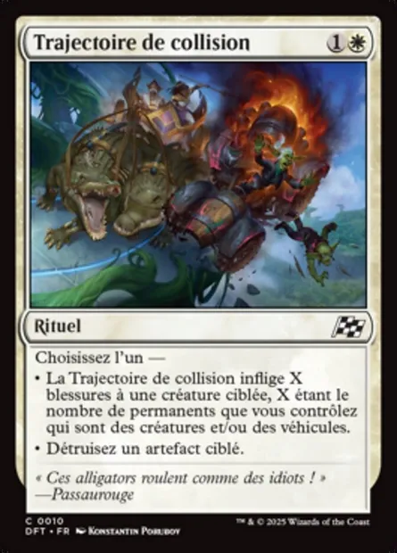 Trajectoire de collision, carte Magic DFT 10 — extension Aetherdrift
