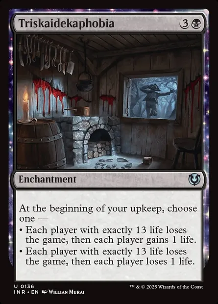 Triskaïdékaphobie, carte Magic INR 136 — extension Innistrad Remastered