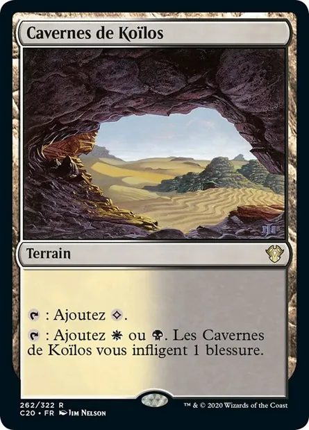 Cavernes de Koïlos, carte Magic C20 262 — extension Commander 2020