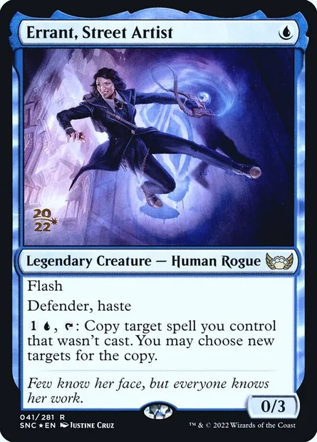 Errant, Street Artist, Magic card PSNC 41s — Streets of New Capenna Promos set