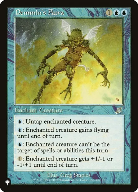 Pemmin's Aura, Magic card PLST SCG-45 — The List set