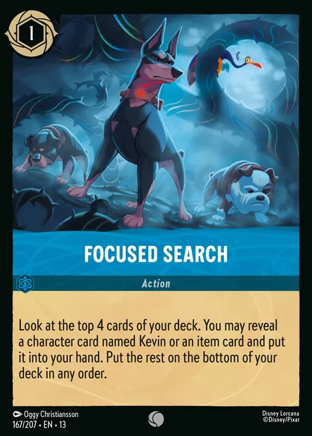 Focused Search, Disney Lorcana card CH13-167 — Attack of the Vine! set