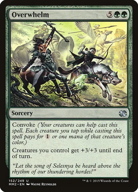 Overwhelm, Magic card MM2 152 — Modern Masters 2015 set