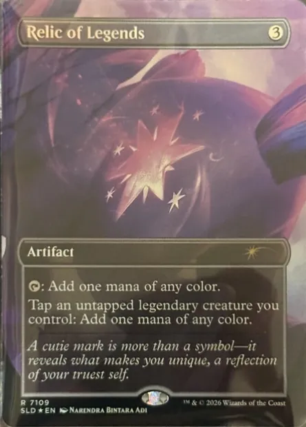 Relique de légendes, carte Magic SLD 7109 — extension Secret Lair Drop