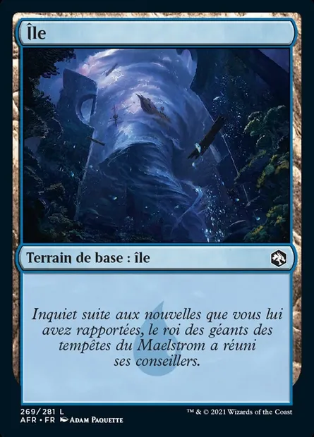 Île, carte Magic AFR 269 — extension Forgotten Realms: Aventures dans les Royaumes Oubliés