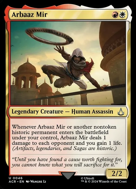 Arbaaz Mir, Magic card ACR 46 — Assassin's Creed set