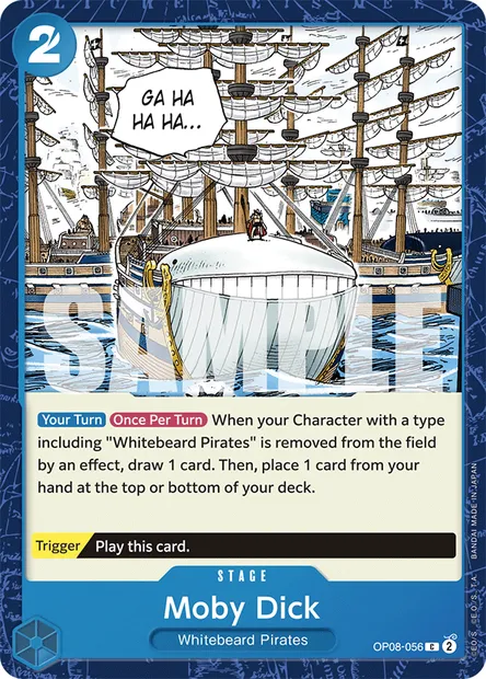 Moby Dick, One Piece card OP08-056 — TWO LEGENDS set