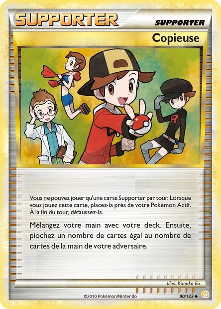 Copieuse, carte Pokémon HS 90 — extension HeartGold SoulSilver