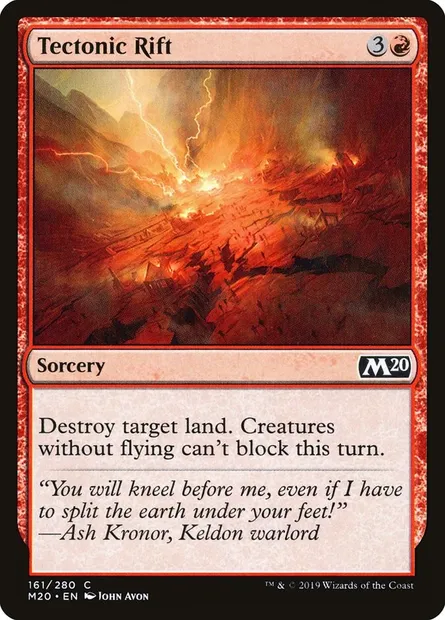 Tectonic Rift, Magic card M20 161 — Core Set 2020 set