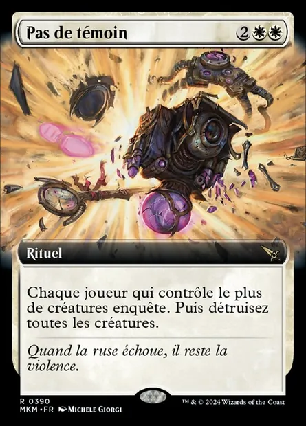 Pas de témoin, carte Magic MKM 390 — extension Murders at Karlov Manor