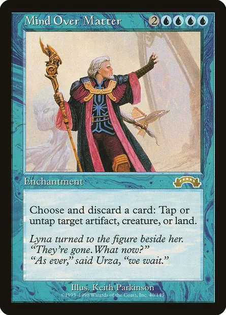 Mind Over Matter, Magic card EXO 40 — Exodus set