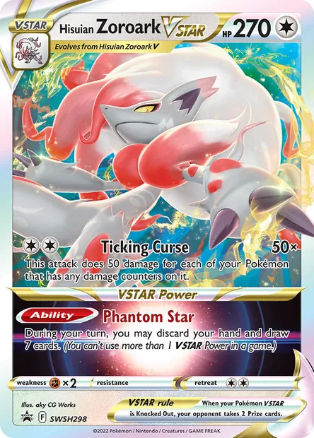 Hisuian Zoroark VSTAR, Pokémon card SWSH 298 — SWSH Black Star Promos set