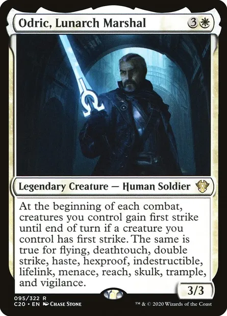 Odric, Lunarch Marshal, Magic card C20 95 — Commander 2020 set