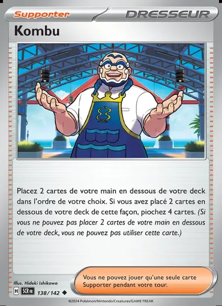 Kombu, carte Pokémon SCR 138 — extension Couronne Stellaire