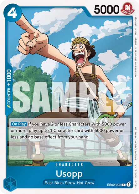 Usopp, One Piece card EB02-022 — Anime 25th Collection set