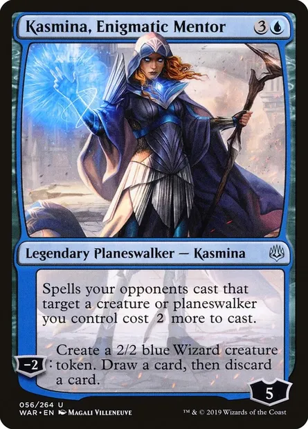 Kasmina, Enigmatic Mentor, Magic card WAR 56 — War of the Spark set