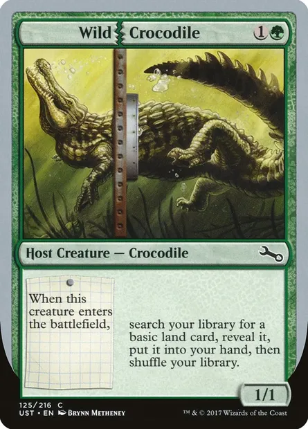Wild Crocodile, Magic card UST 125 — Unstable set