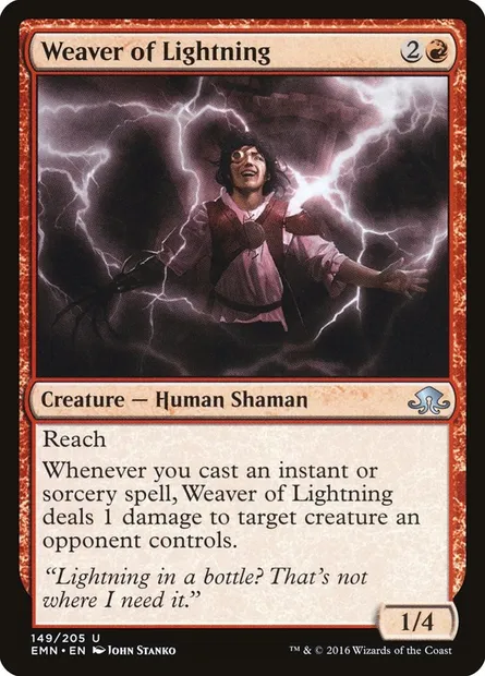 Weaver of Lightning, Magic card EMN 149 — Eldritch Moon set