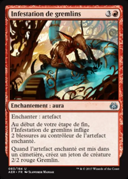 Infestation de gremlins, carte Magic AER 83 — extension La révolte éthérique