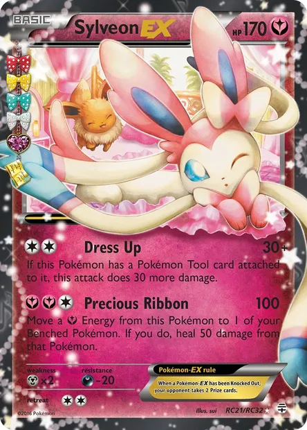 Sylveon EX, Pokémon card GEN RC21 — Generations set