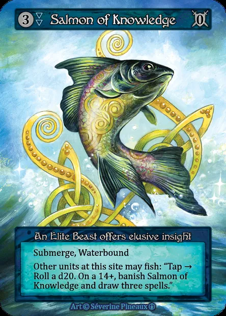 Salmon of Knowledge, carte Sorcery ATH 061 — extension Arthurian Legends