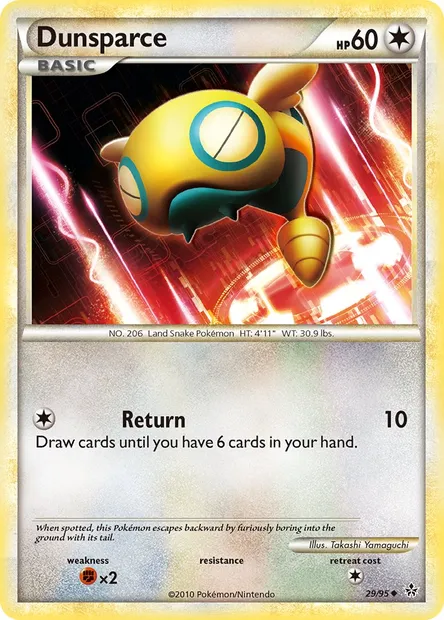 Dunsparce, Pokémon card UL 29 — Unleashed set