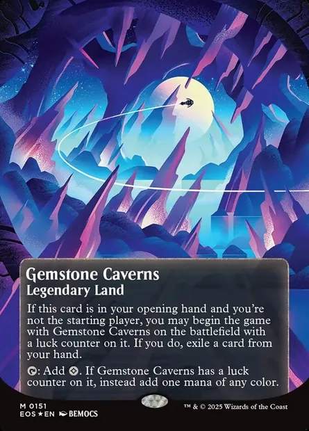 Gemstone Caverns, Magic card EOS 151 — Edge of Eternities: Stellar Sights set