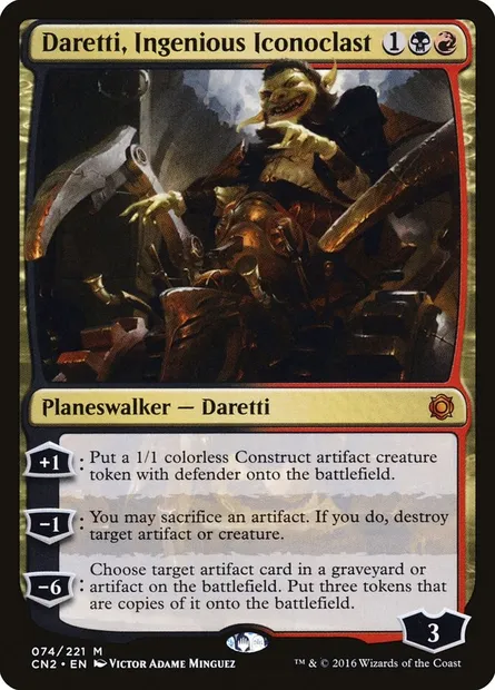 Daretti, Ingenious Iconoclast, Magic card CN2 74 — Conspiracy: Take the Crown set