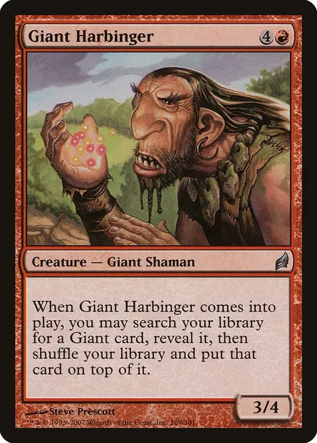 Giant Harbinger, Magic card LRW 169 — Lorwyn set