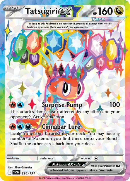 Tatsugiri ex, Pokémon card SSP 226 — Surging Sparks set