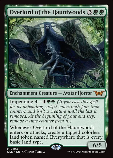Suzerain de Hantebois, carte Magic PDSK 194p — extension Duskmourn: House of Horror Promos