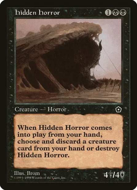 Hidden Horror, Magic card P02 75 — Portal Second Age set