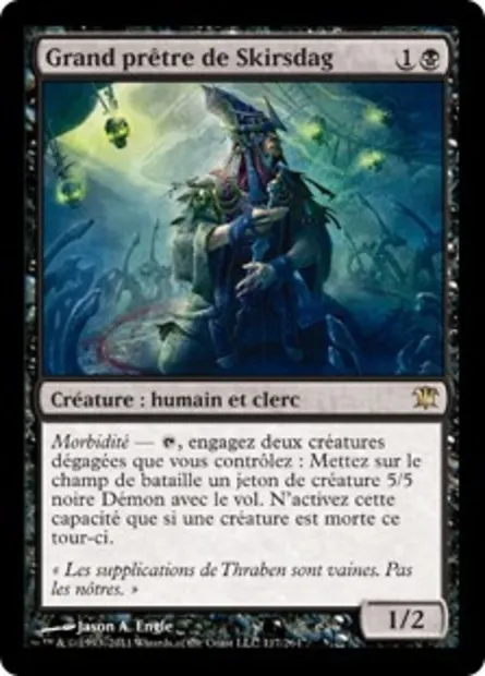 Grand prêtre de Skirsdag, carte Magic ISD 117 — extension Innistrad