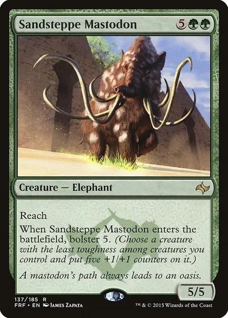 Sandsteppe Mastodon, Magic card FRF 137 — Fate Reforged set