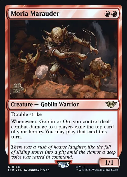Moria Marauder, Magic card PLTR 138s — Tales of Middle-earth Promos set