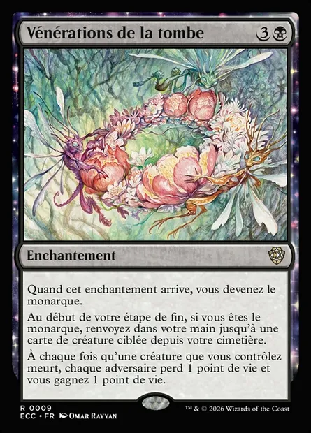 Vénérations de la tombe, carte Magic ECC 9 — extension Lorwyn Eclipsed Commander