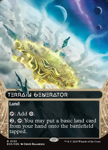 Terrain Generator, Magic card EOS 133 — Edge of Eternities: Stellar Sights set