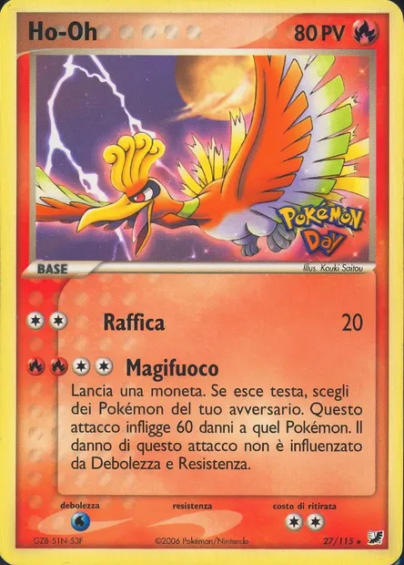 Ho-Oh, Pokémon card PR 027 — Assorted Promos set