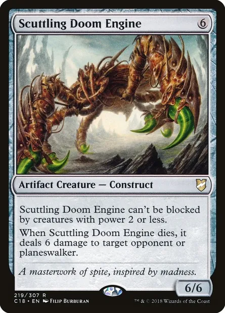 Scuttling Doom Engine, Magic card C18 219 — Commander 2018 set