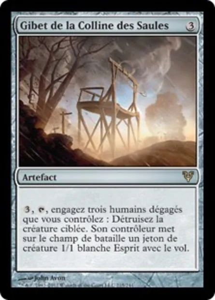 Gibet de la Colline des Saules, carte Magic AVR 215 — extension Avacyn ressuscitée