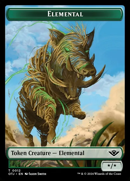 Elemental, Magic card TOTJ 12 — Outlaws of Thunder Junction Tokens set