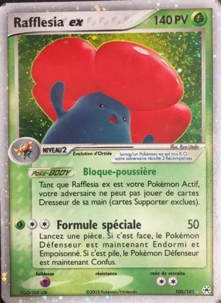 Rafflesia ex, carte Pokémon HL 100 — extension EX Légendes Oubliées