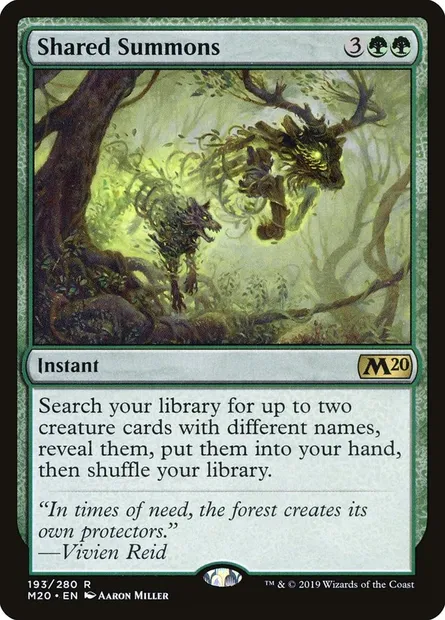 Shared Summons, Magic card M20 193 — Core Set 2020 set