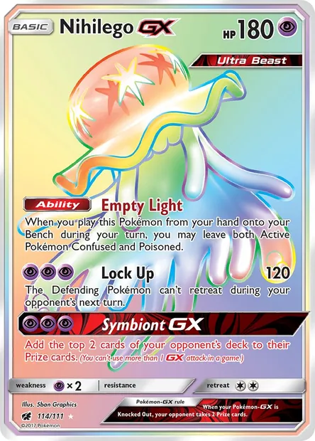 Nihilego GX, Pokémon card CIN 114 — Crimson Invasion set