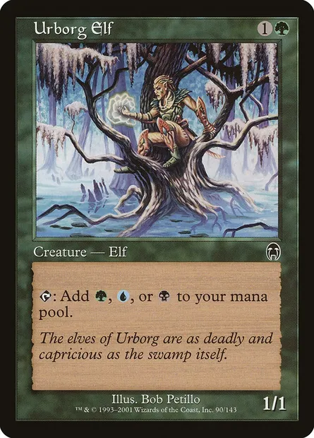 Urborg Elf, Magic card APC 90 — Apocalypse set